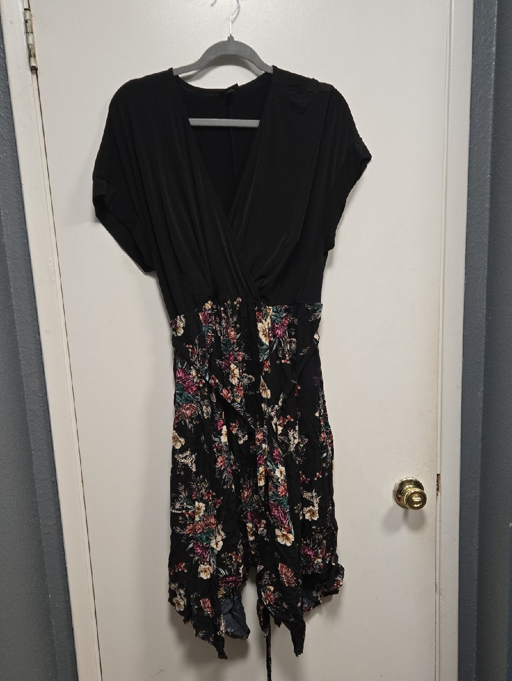 torrid Black Top with Rounded Neckline